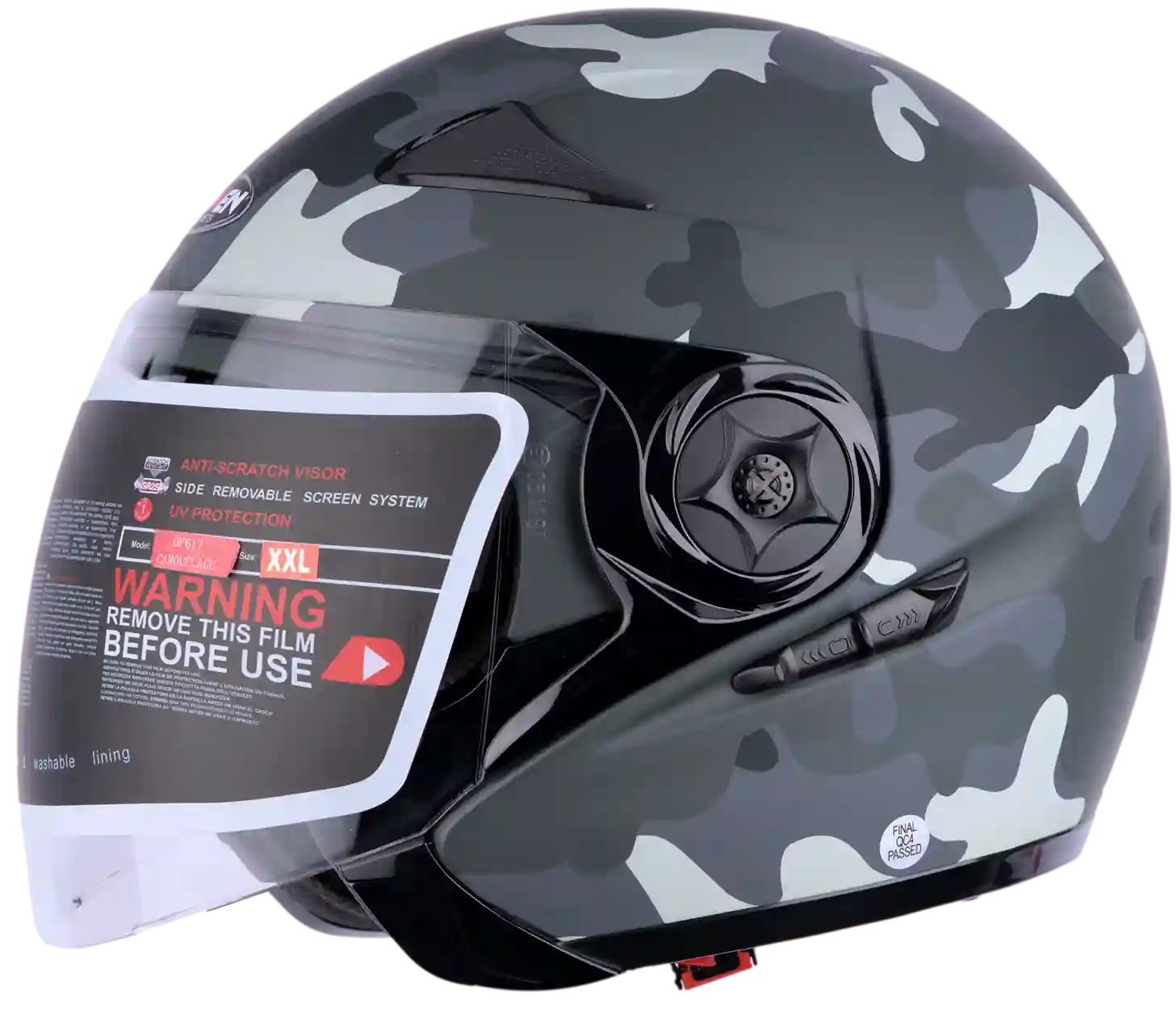 CASCO HOKEN 617 OPEN FACE CAMOUFLAGE MATE